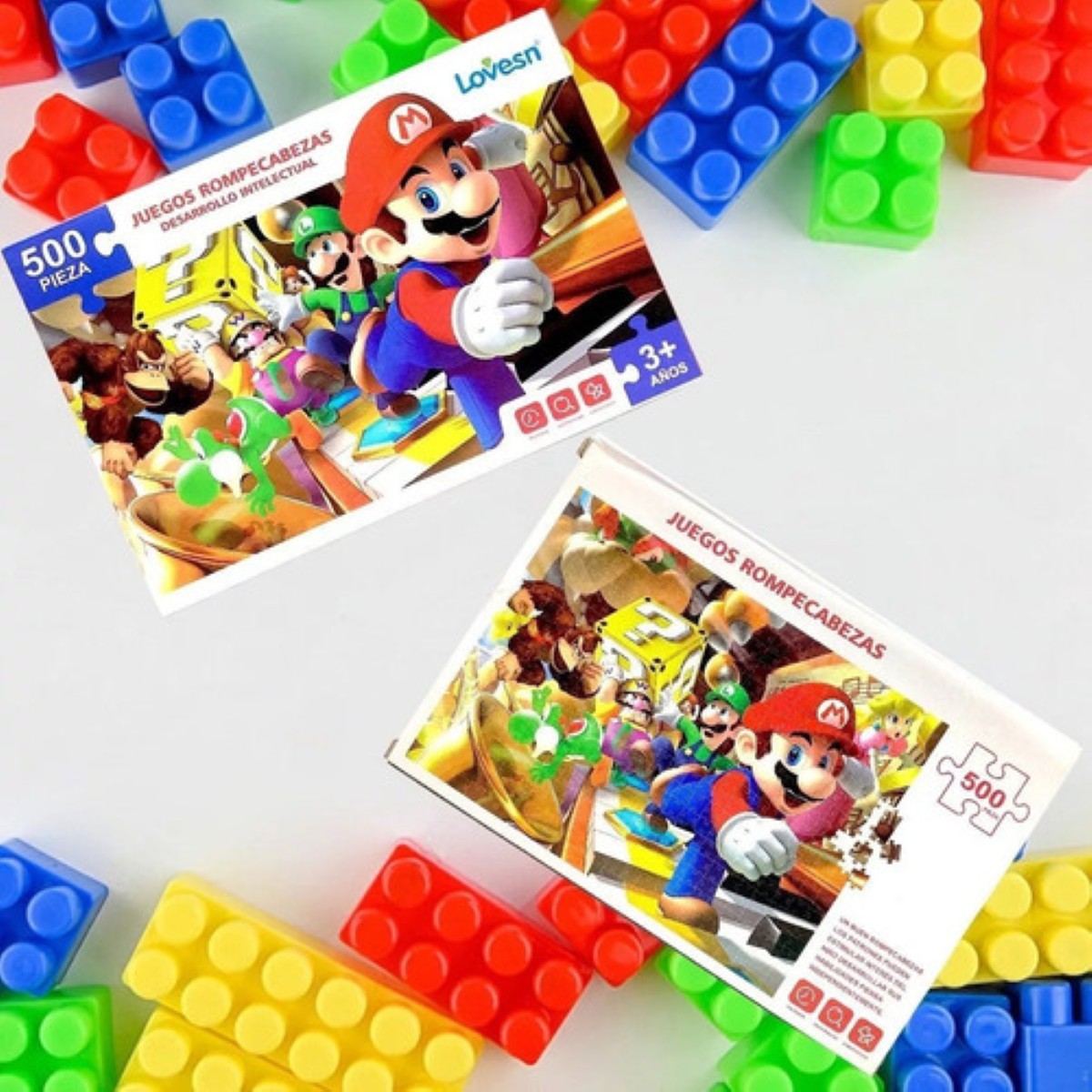 Rompecabezas Super Mario Bros Donkey 500 Piezas Videojuegos