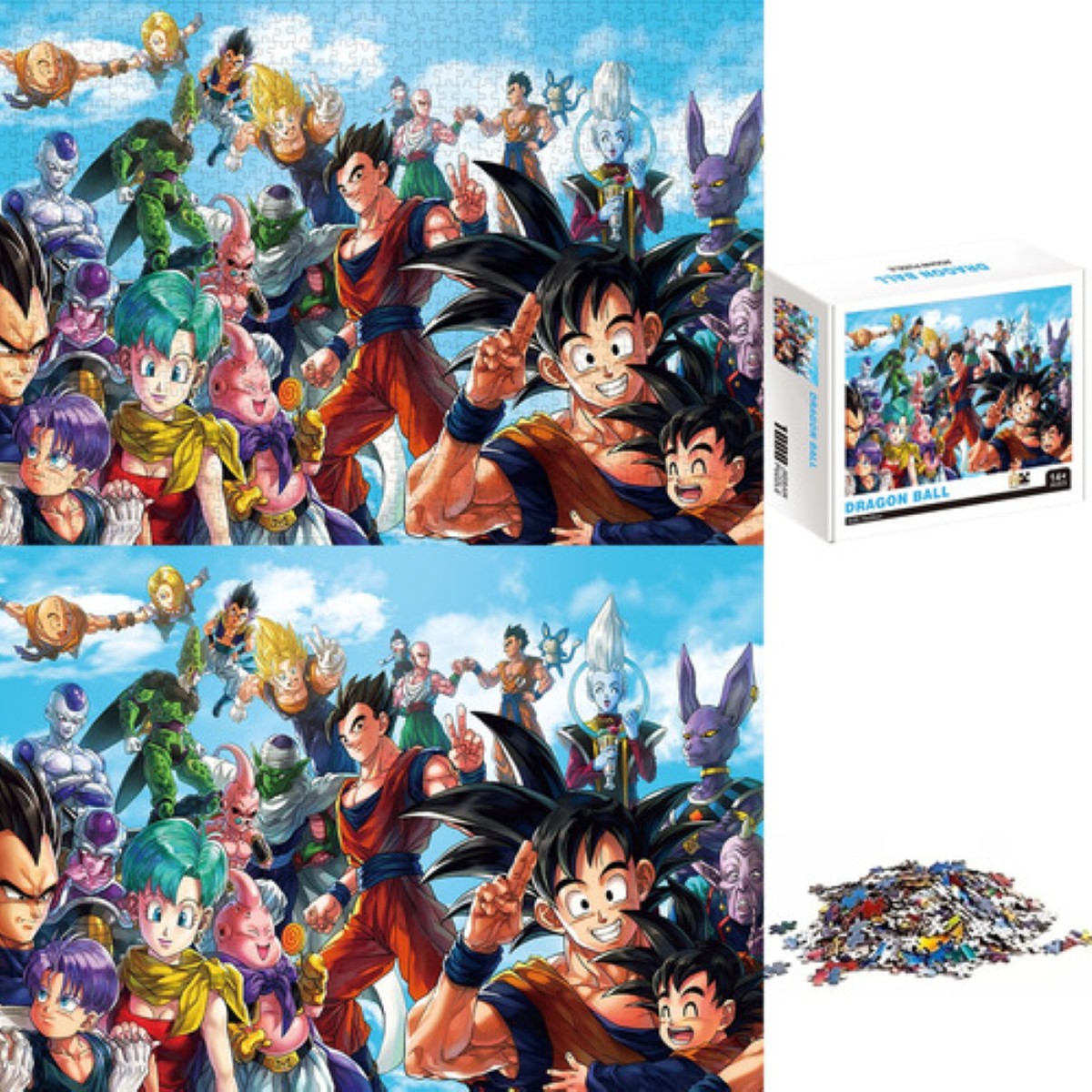 Rompecabezas Dragon Ball Goku Jugetes Puzzle De 1000 Piezas