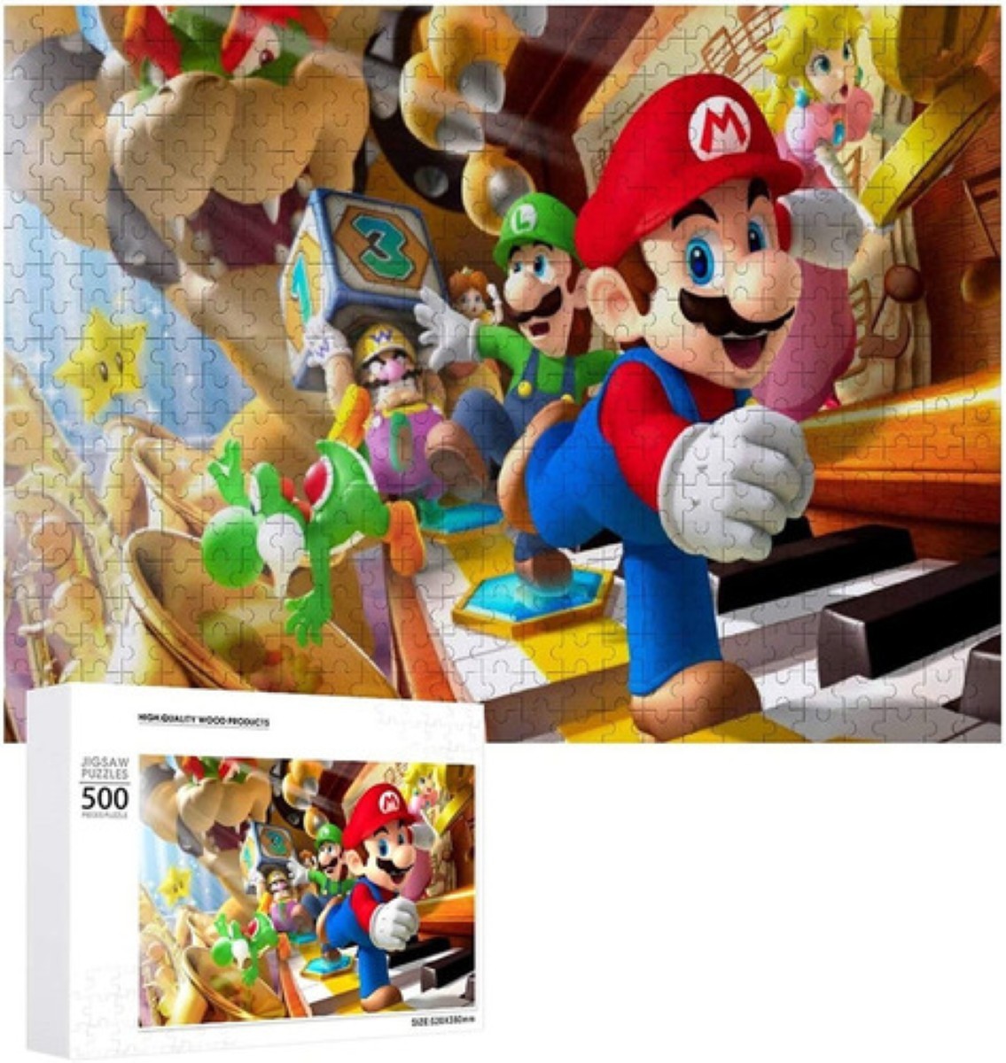 Rompecabezas Super Mario Bros Donkey 500 Piezas Videojuegos