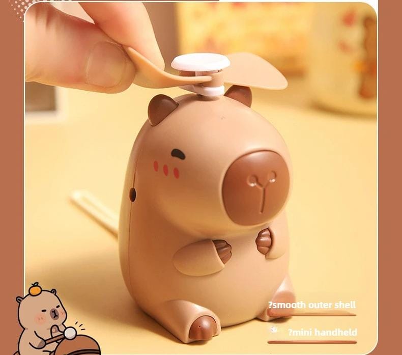 Ventilador De Bolsillo Portátil Personajes Kawaii Cosplay Capibara