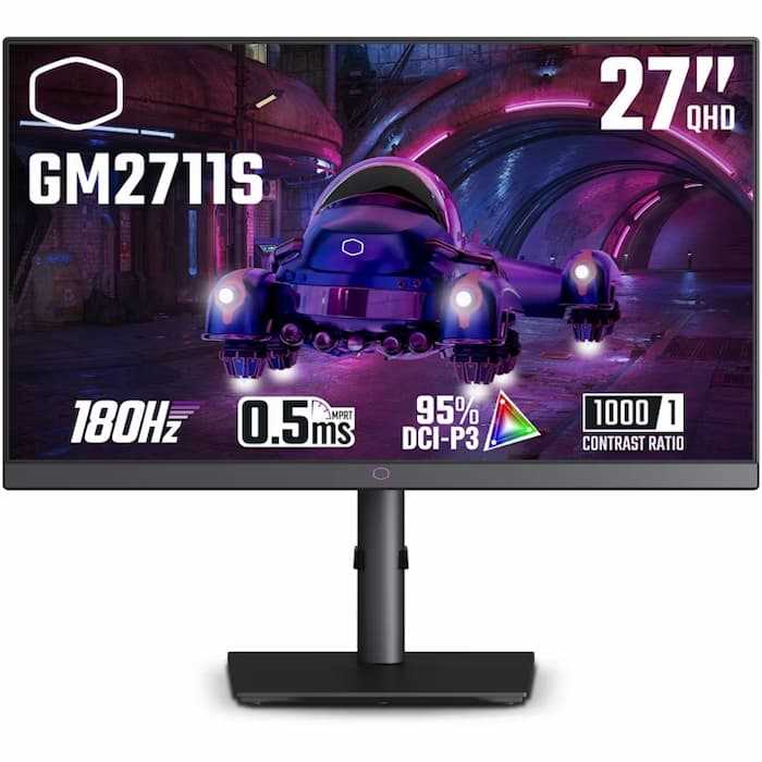 MONITOR COOLER MASTER 27" GM2711S IPS QHD 0.5MS 180HZ USB-B USB-A HDMI DP CMI-GM2711S-US
