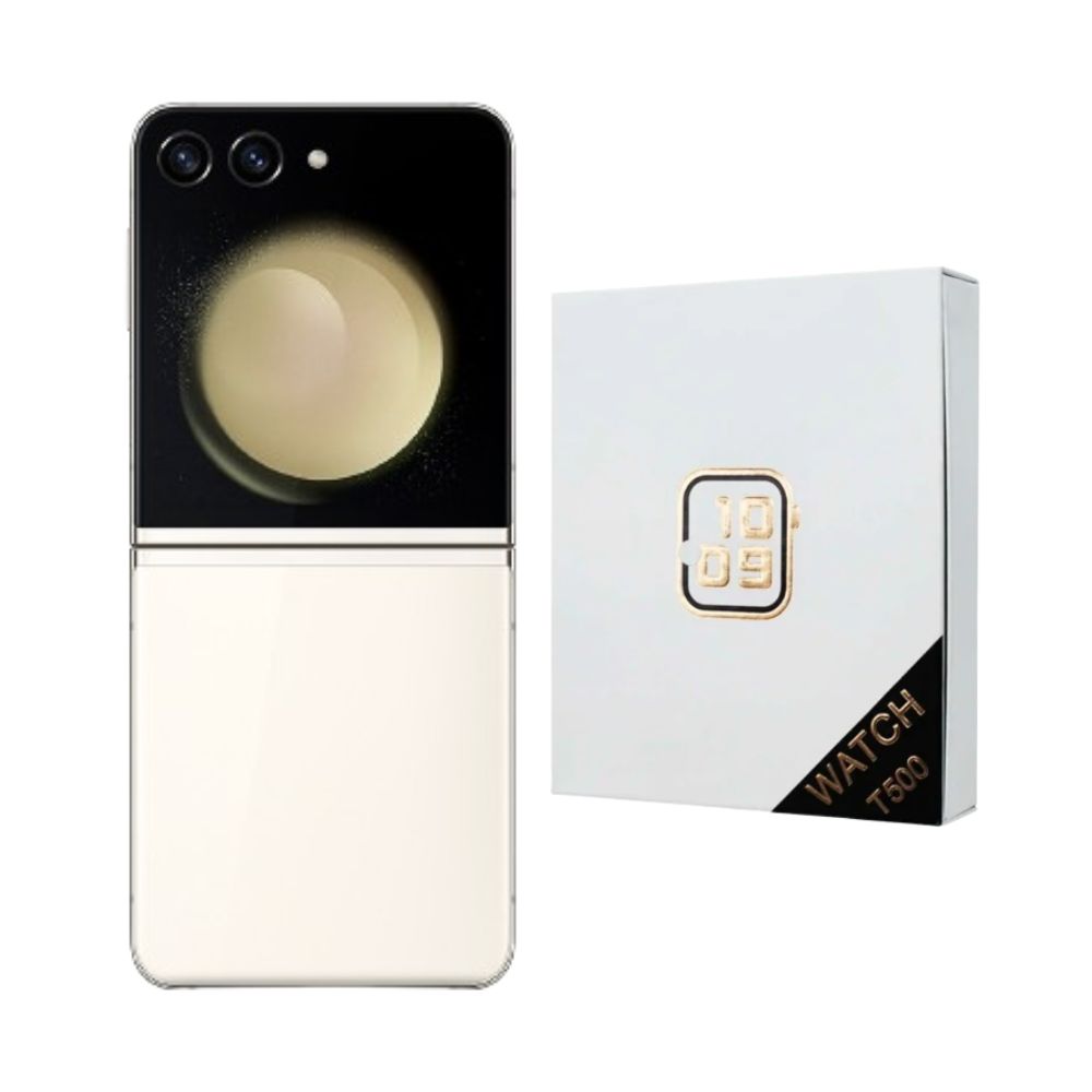 Galaxy Z Flip 5 256GB Crema Reacondicionado + Reloj Genérico