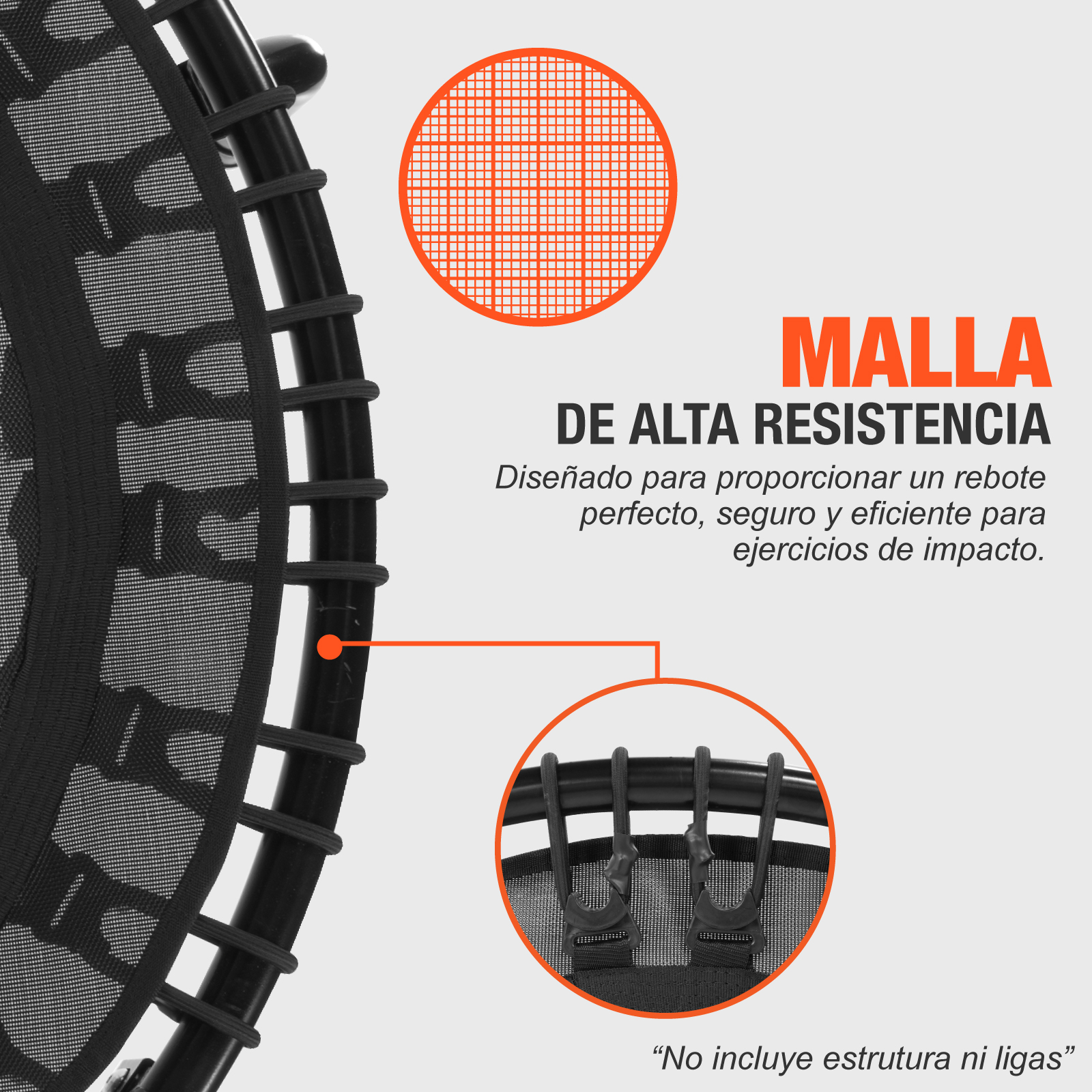 Malla De Repuesto Para Trampolin Altera Resistente 40 Pulg