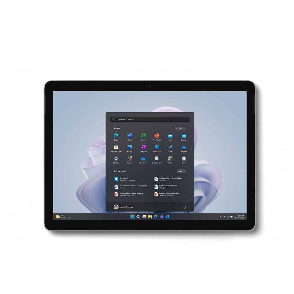 Tablet Microsoft Surface Go 4 10.5" 19420x1200 WUXGA, 128GB, 8GB RAM, Windows 11 Pro, Gris