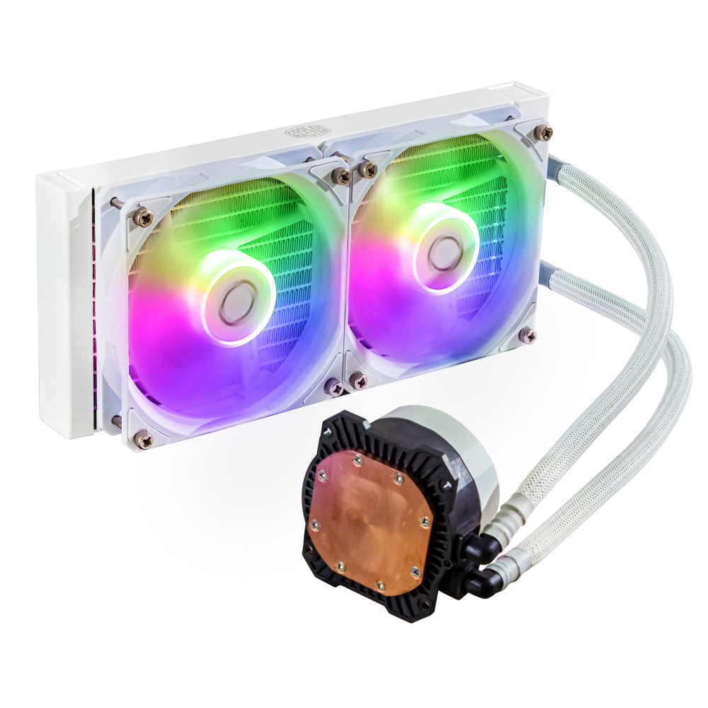 ENFRIAMIENTO COOLER MASTER MASTER LIQUID 240 CORE II WHITE ARGB LGA 1851 AM5 MLW-D24M-A18PA-RW