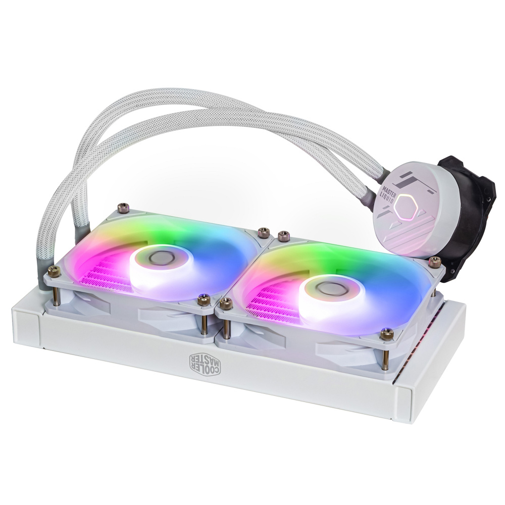 ENFRIAMIENTO COOLER MASTER MASTER LIQUID 240 CORE II WHITE ARGB LGA 1851 AM5 MLW-D24M-A18PA-RW