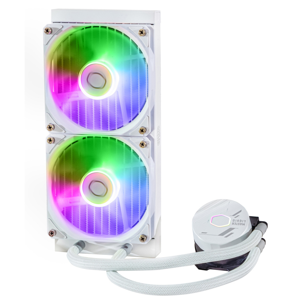 ENFRIAMIENTO COOLER MASTER MASTER LIQUID 240 CORE II WHITE ARGB LGA 1851 AM5 MLW-D24M-A18PA-RW