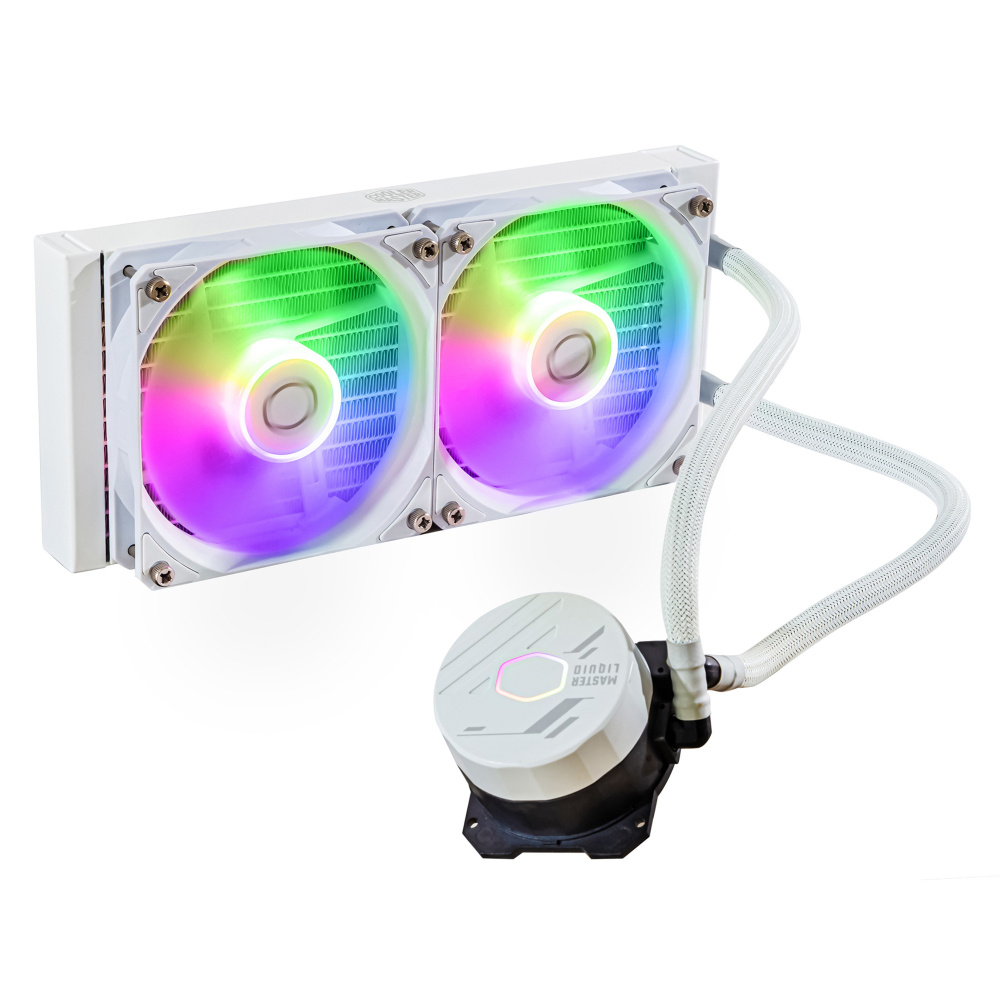 ENFRIAMIENTO COOLER MASTER MASTER LIQUID 240 CORE II WHITE ARGB LGA 1851 AM5 MLW-D24M-A18PA-RW