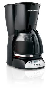 CAFETERA HAMILTON BEACH 49465R 12 TAZAS PROGRAMABLE NEGRO