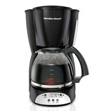 CAFETERA HAMILTON BEACH 49465R 12 TAZAS PROGRAMABLE NEGRO