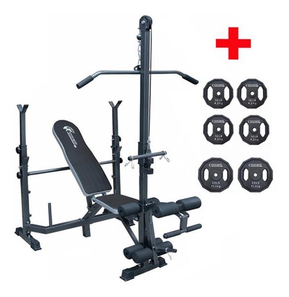 Banco Multiposiciones Remo Pesas 100 Lbs Centurfit Pecho Centurfit