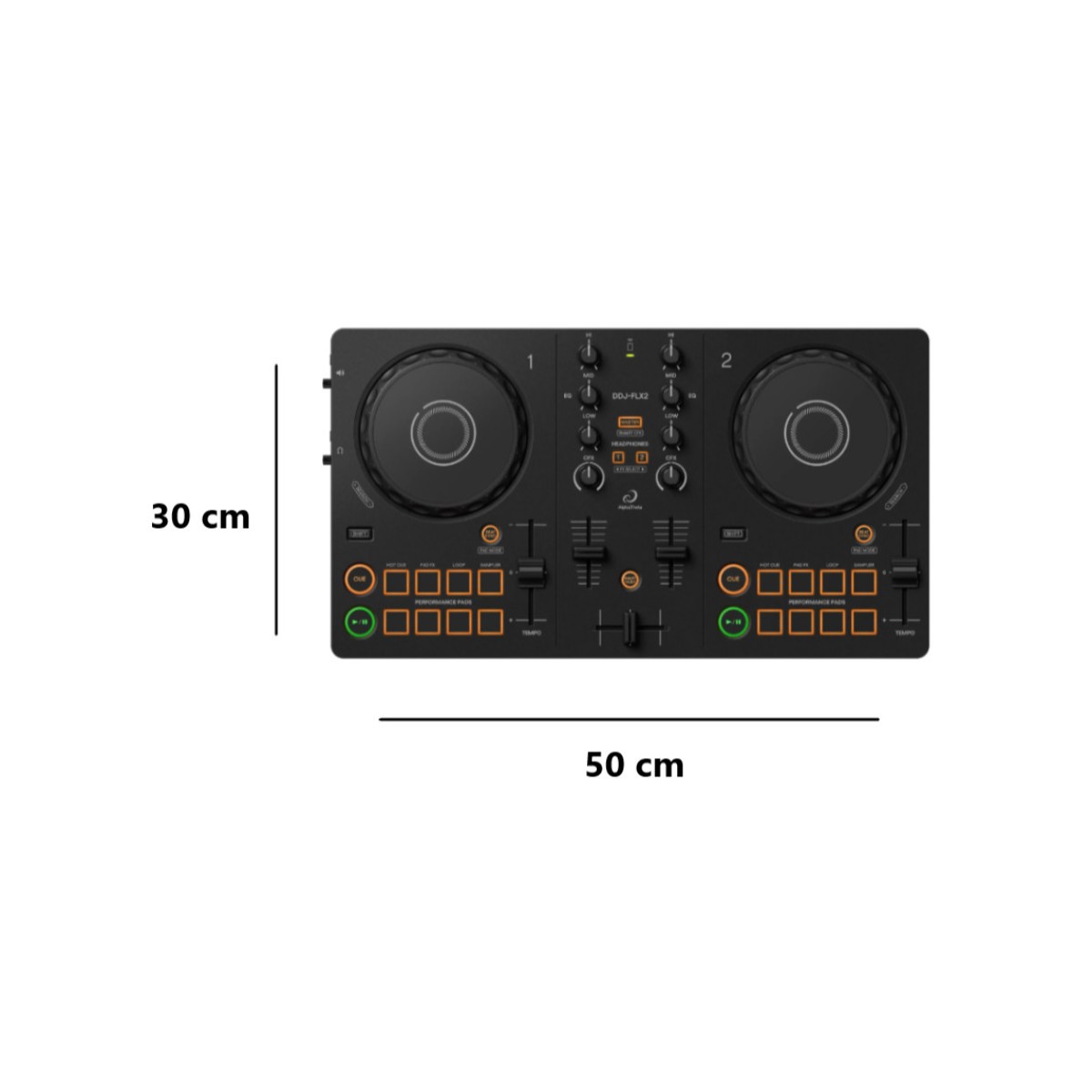 Controlador DJ Pioneer 2 Canales color negro DDJ-FLX2