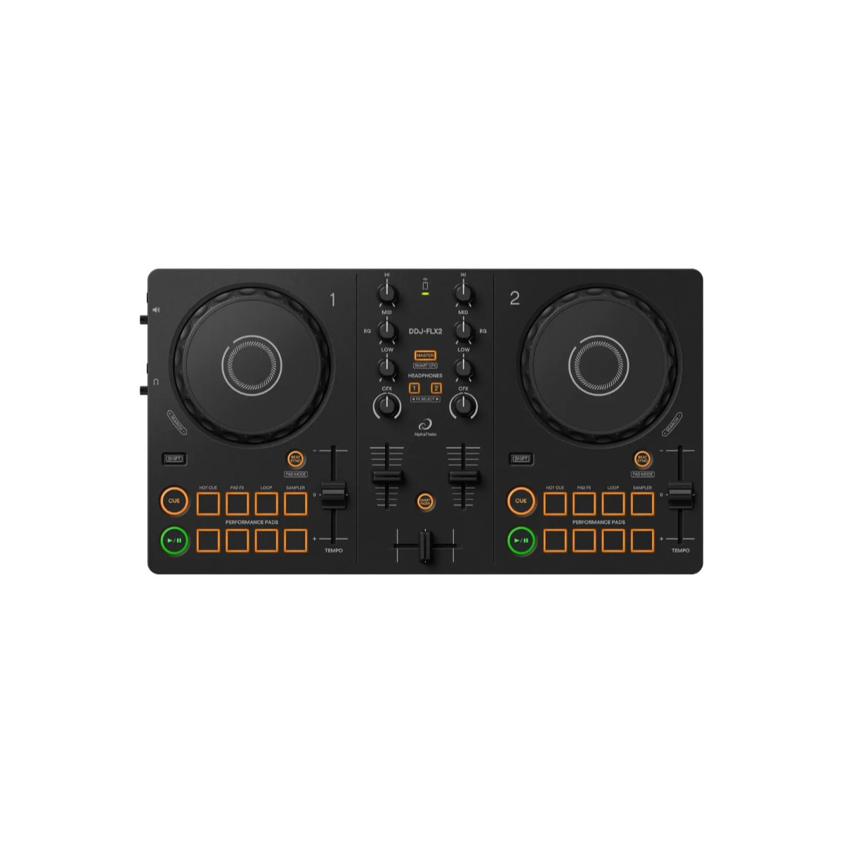 Controlador DJ Pioneer 2 Canales color negro DDJ-FLX2