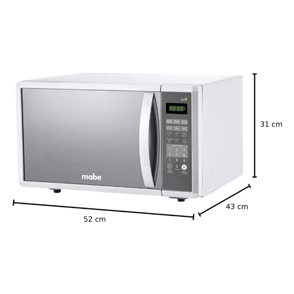 Horno de Microondas Mabe 1.1 pies HMM111SEJ 1500W Plata