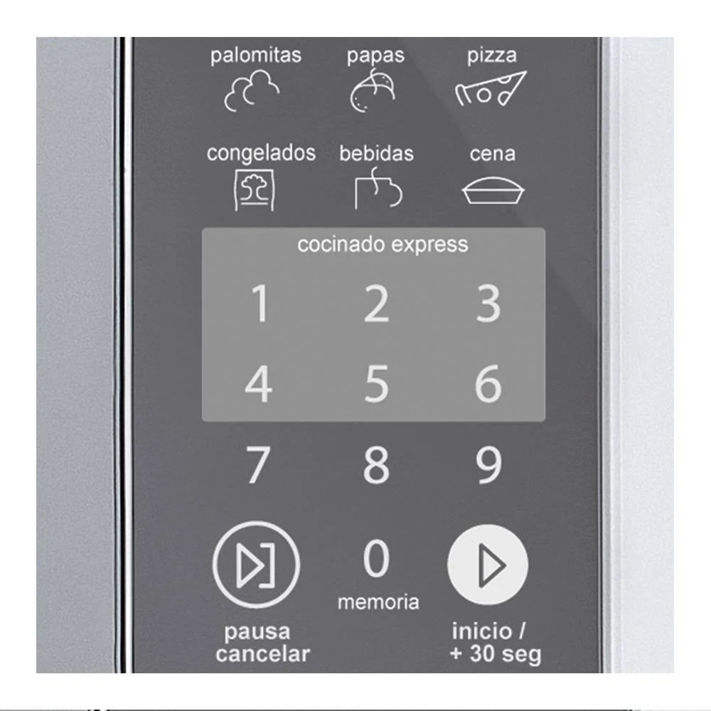 Horno de Microondas Mabe 1.1 pies HMM111SEJ 1500W Plata