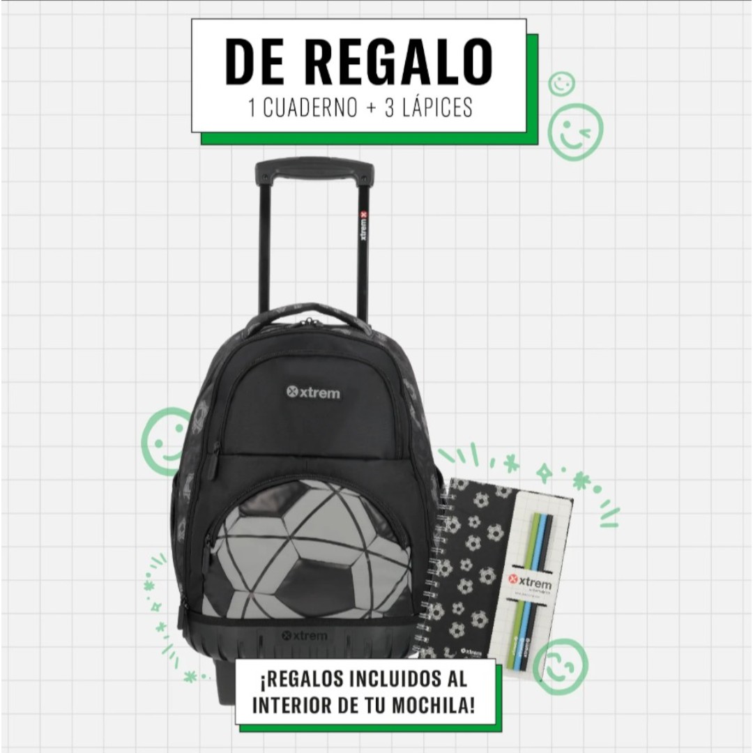 Mochila Escolar Grande XTREM Cross 2.0 5XT Porta Laptop 16" 155115A4001