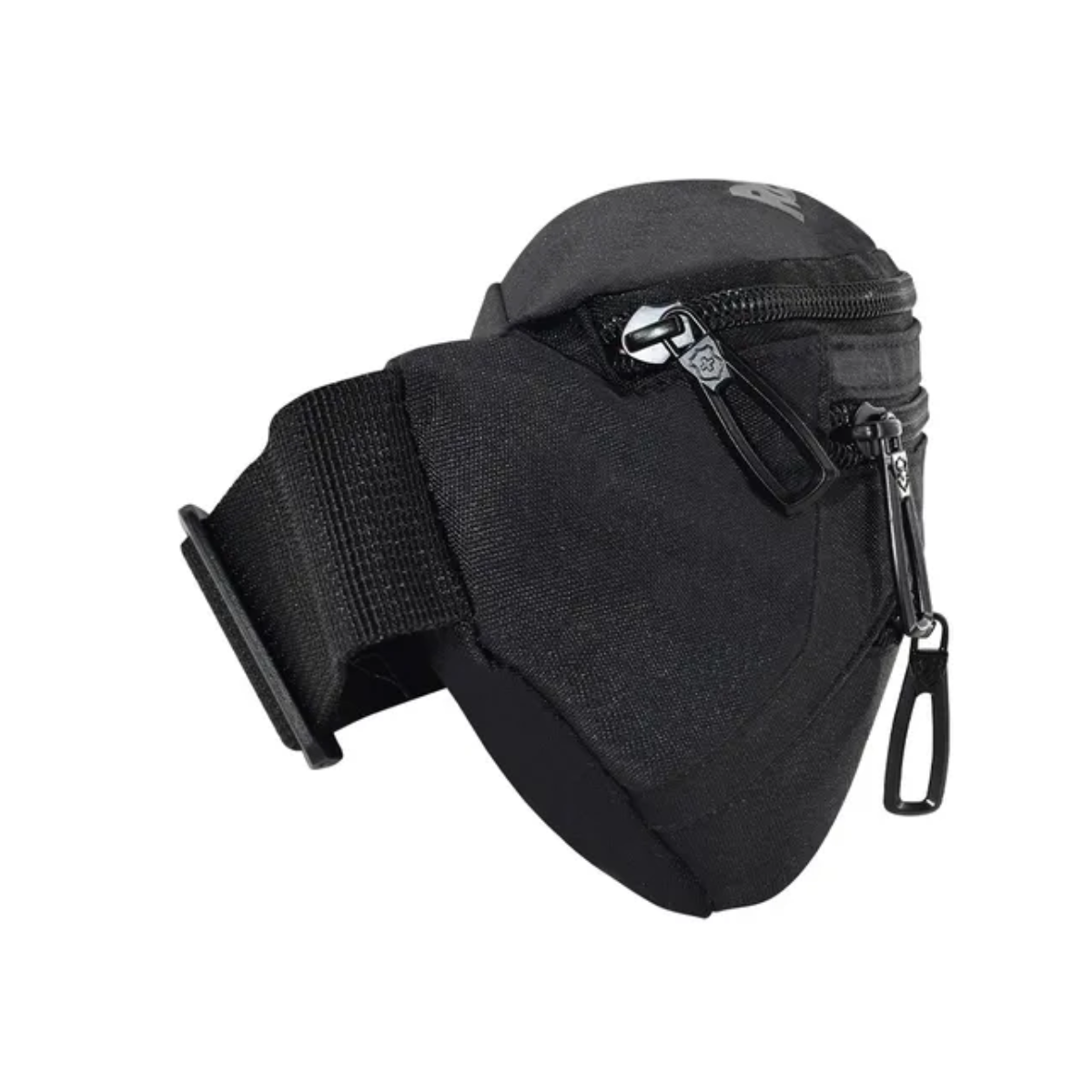  Riñonera Multiusos Bolsillo Frontal Color Negro Diseño De La Tela Lisa