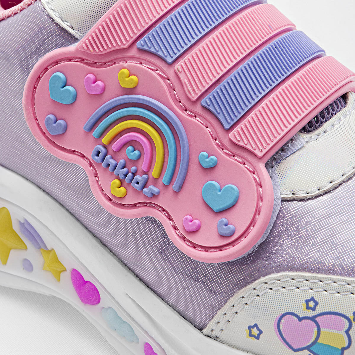 TENIS CON LUCES NIÑA ON KIDS 130 LILA BLANCO 