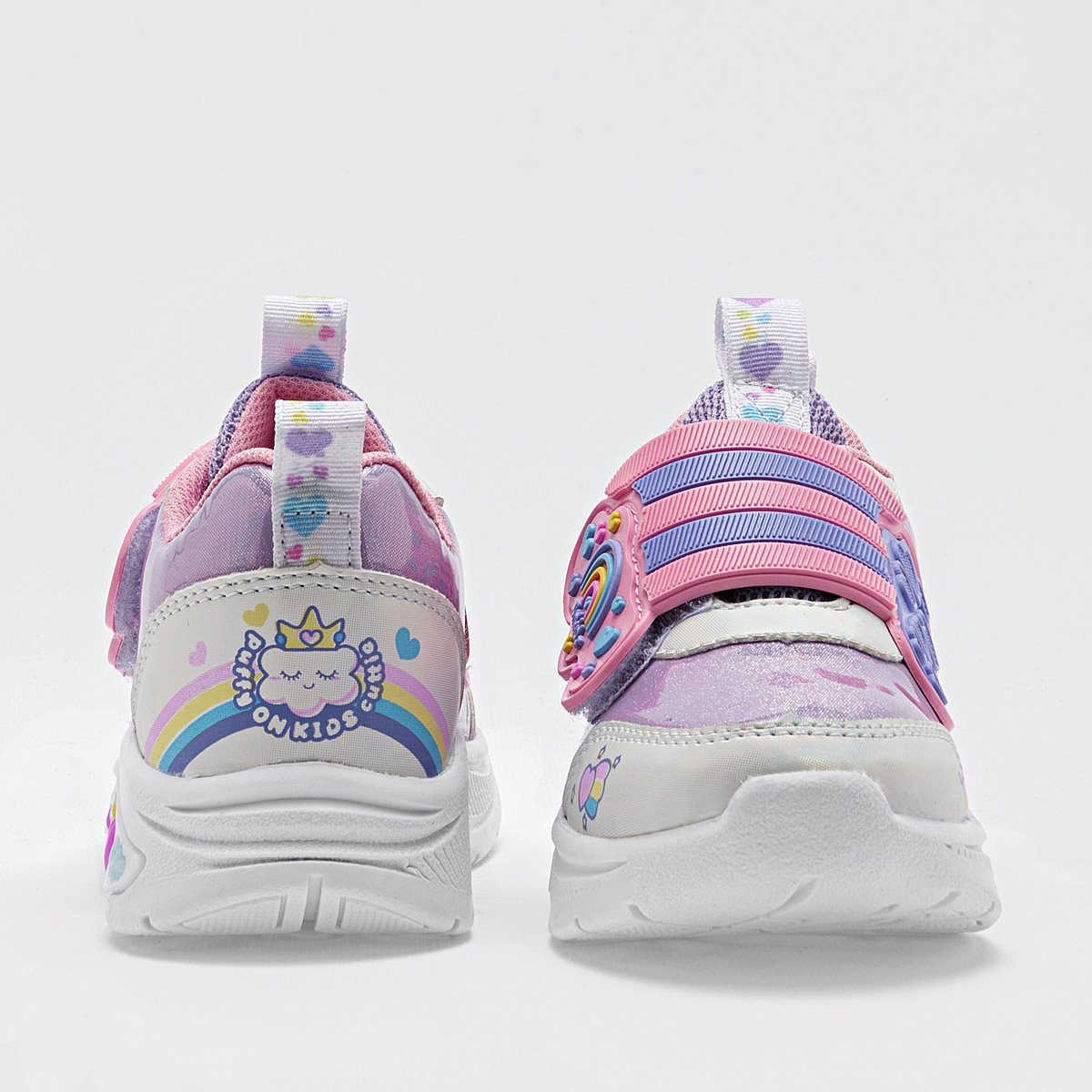 TENIS CON LUCES NIÑA ON KIDS 130 LILA BLANCO 