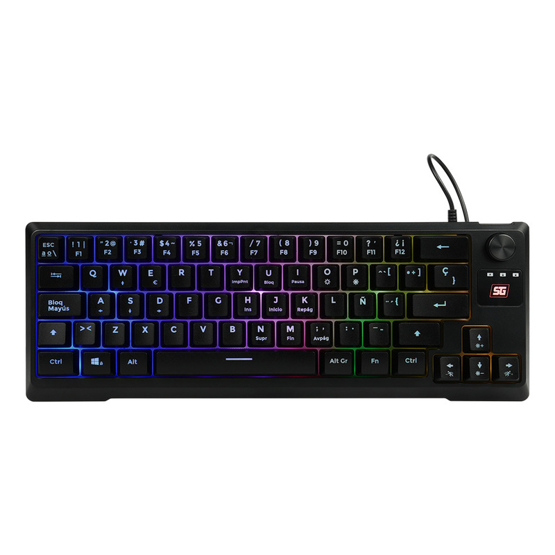 Teclado Vorago Start The Game TKL Factor 65% RGB Aantighosting KB-506