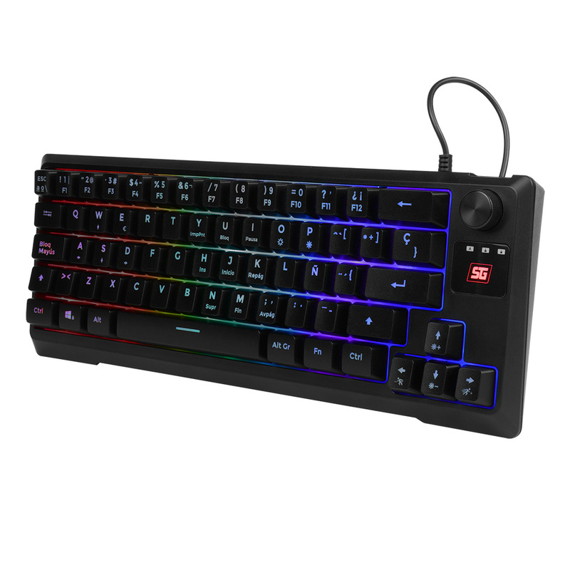 Teclado Vorago Start The Game TKL Factor 65% RGB Aantighosting KB-506