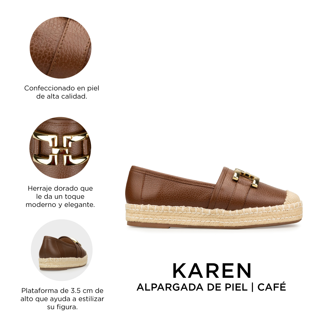 Alpargatas De Piel Davenia Elegantes De Dama Mod. Karen