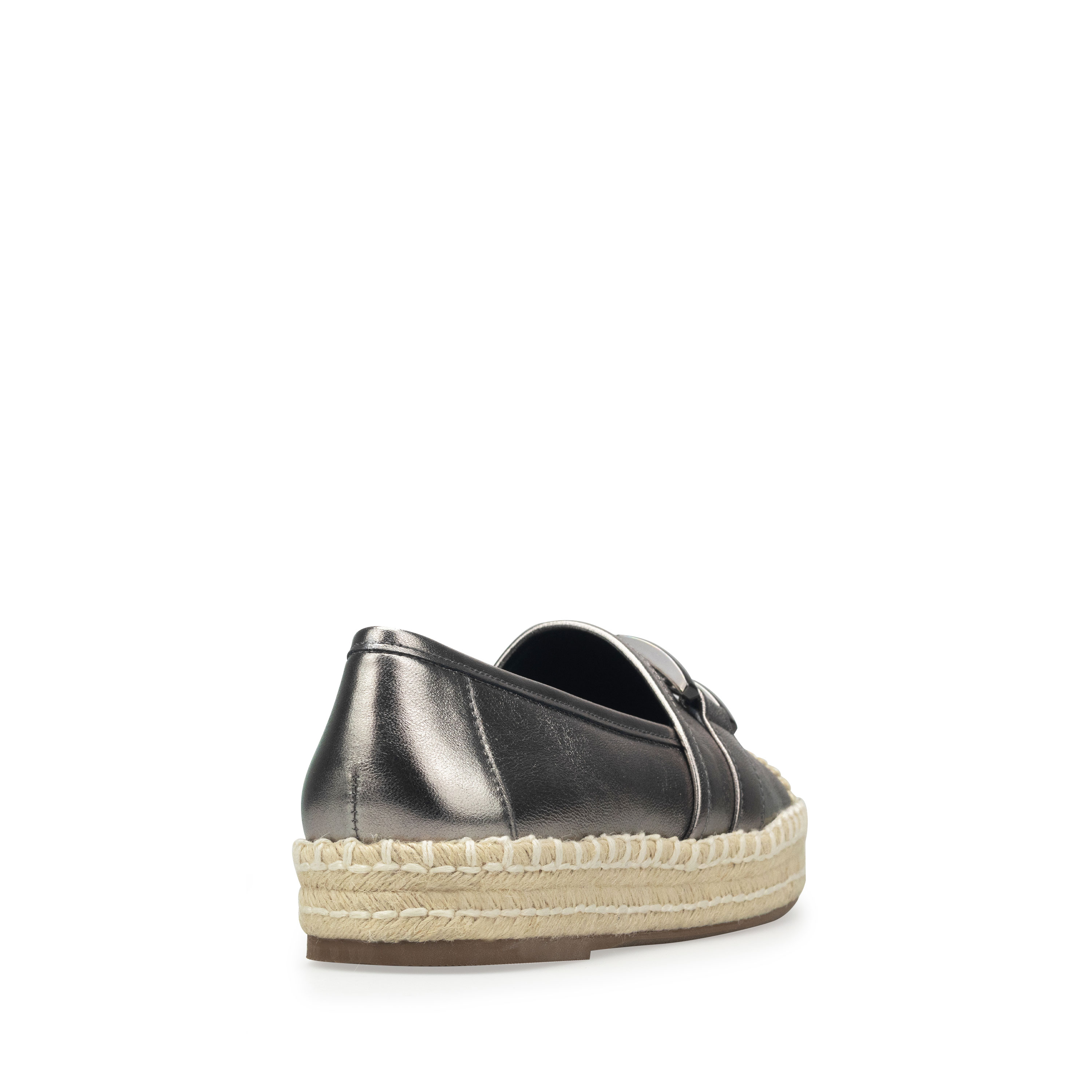 Alpargatas De Piel Davenia Elegantes De Dama Mod. Karen Acero