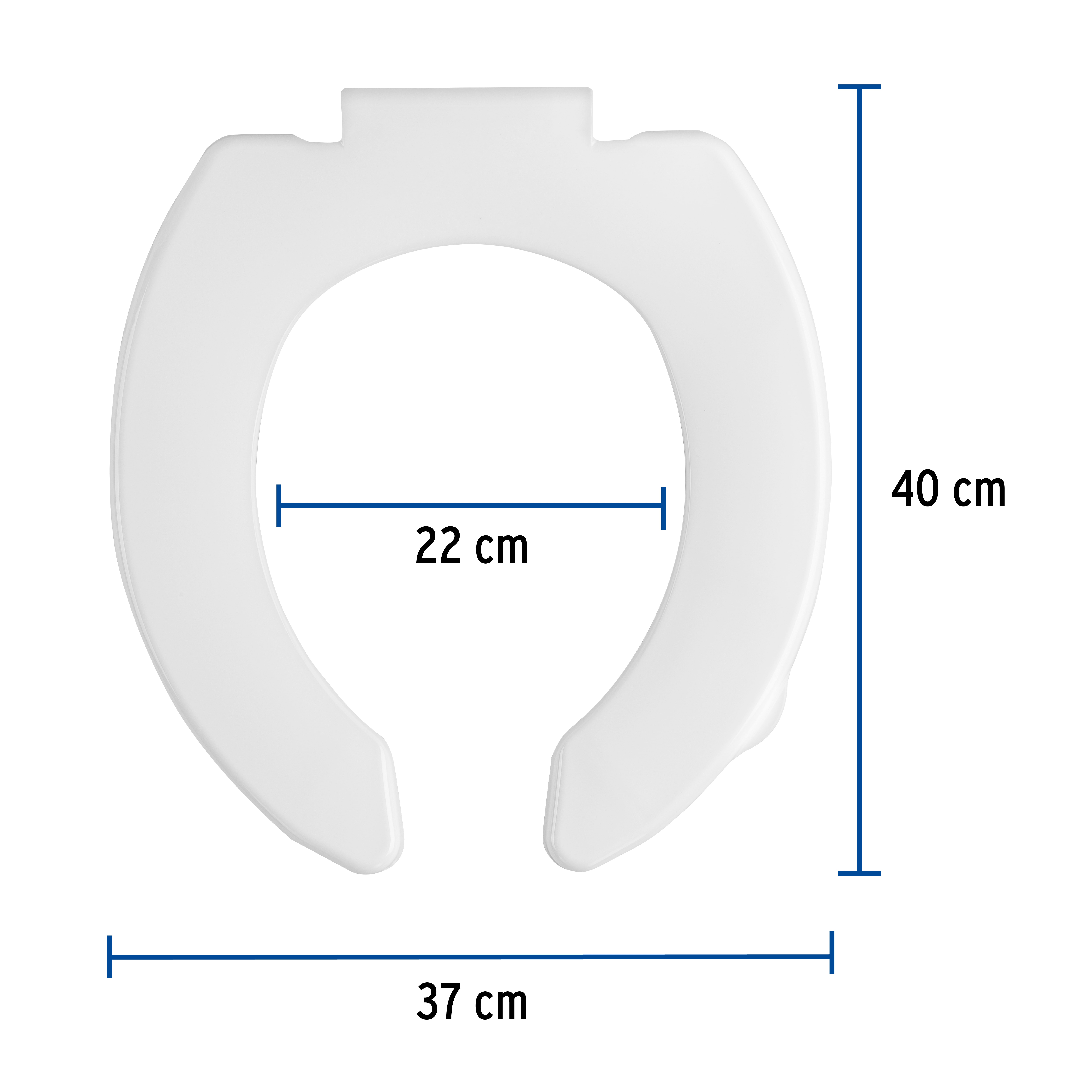 Asiento Económico Para Wc, Tapa de baño blanco de 40 cm 