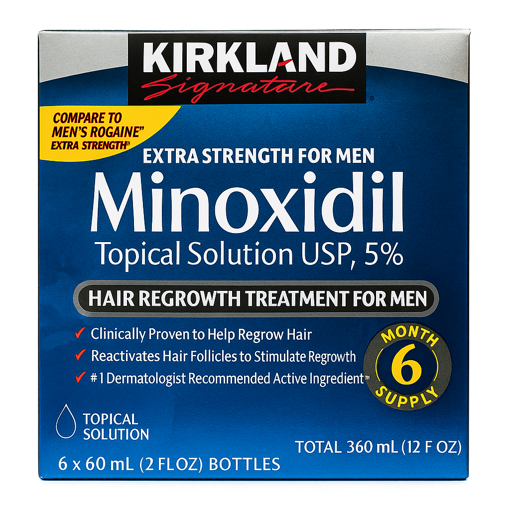 Minoxidil kirkland 5% Tratamiento 6 meses