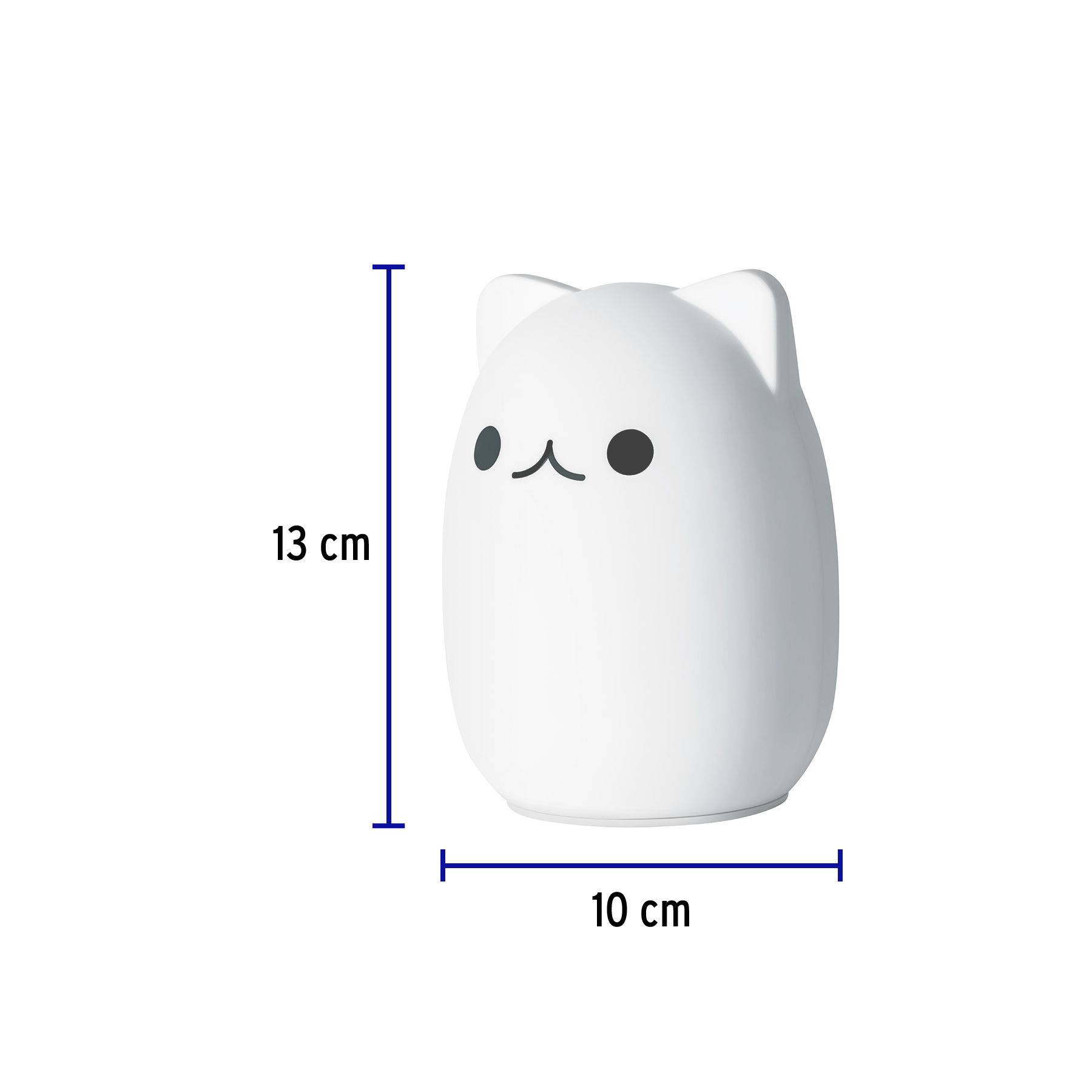 Luz de noche de LED lampara  gato multicolor 7 colores  Volteck Juguete Kids
