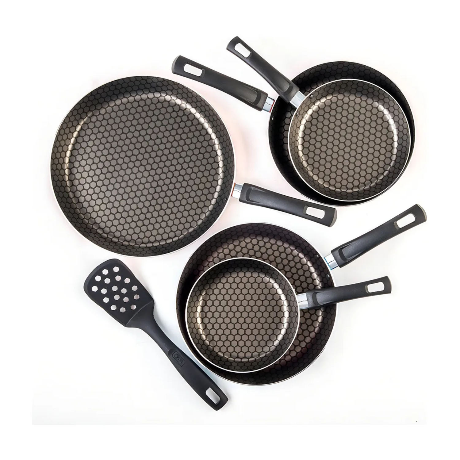 Juego 5 Sartenes Fashion Cook Cinsa Con Antiadherente Thermocell Multicolor
