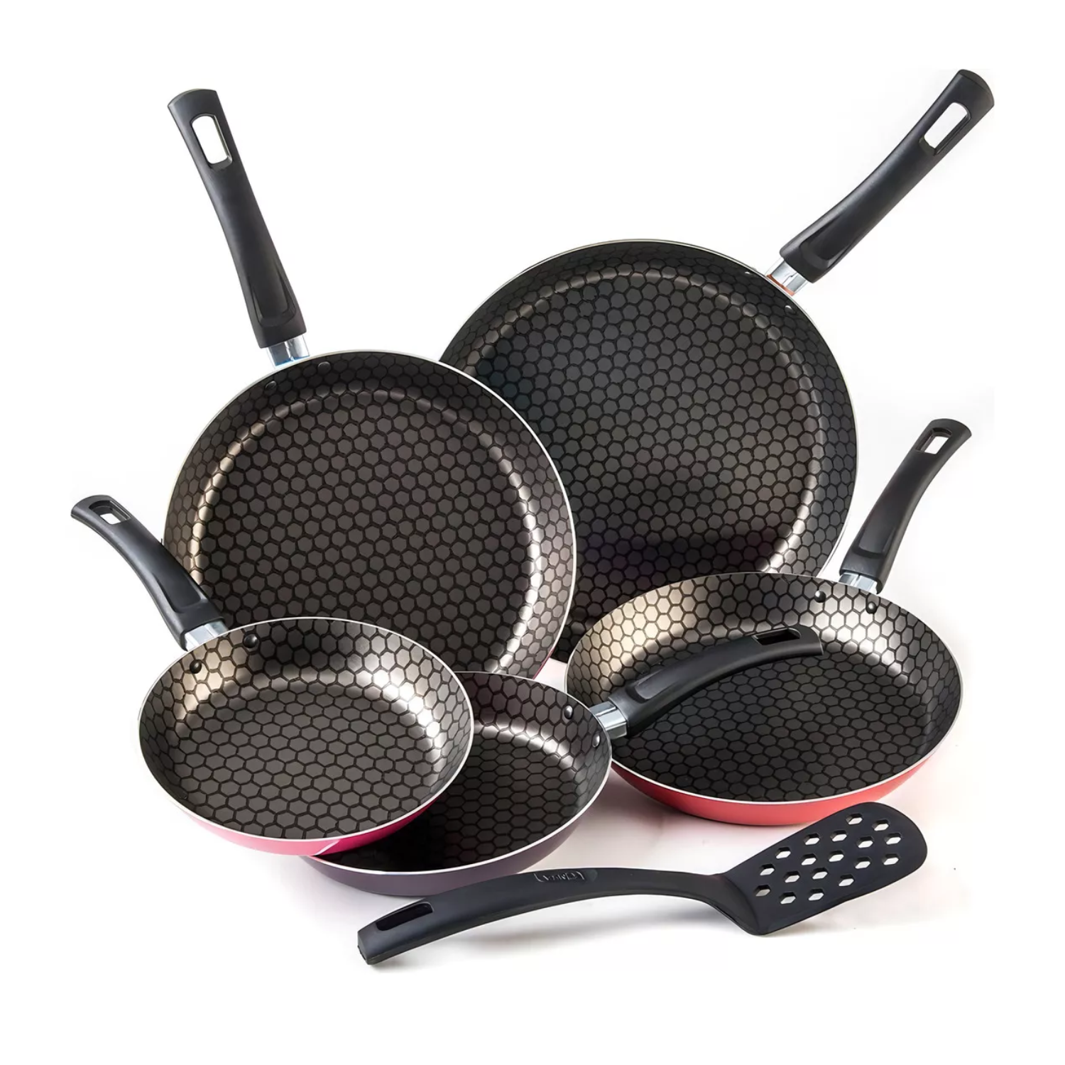 Juego 5 Sartenes Fashion Cook Cinsa Con Antiadherente Thermocell Multicolor