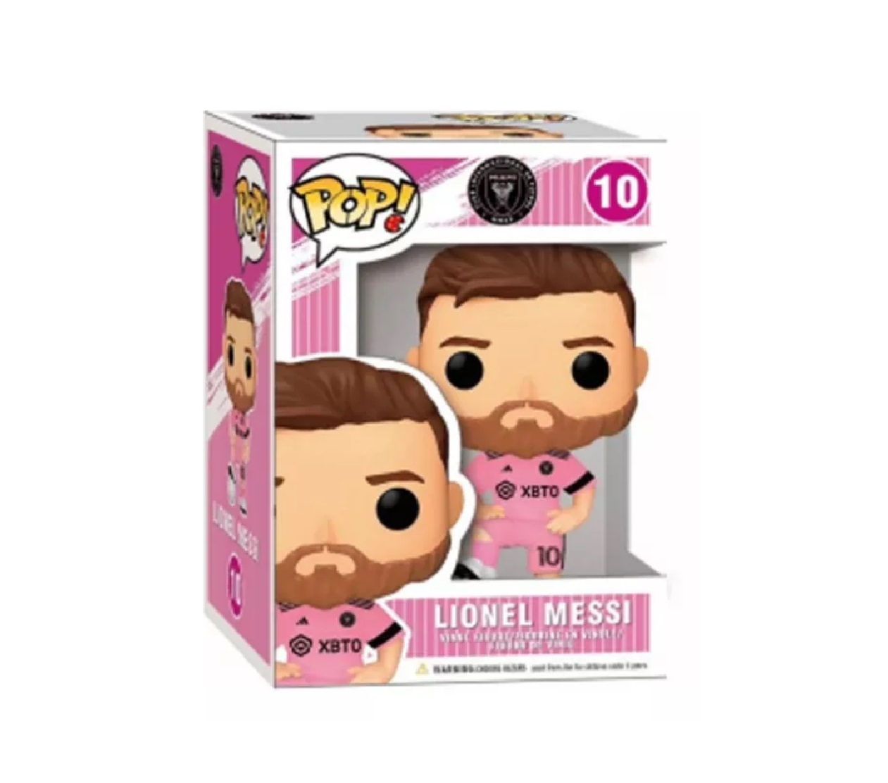 Funko Pop Fútbol Lionel Messi Inter De Miami Playera Rosa