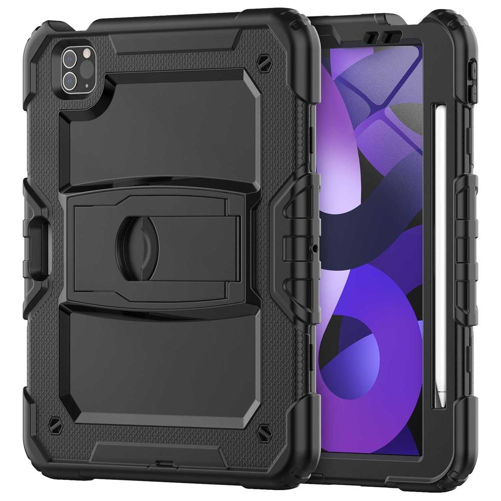 Funda TEKKU StandC uso rudo para iPad Pro 12.9 Negra A2436 A2437 A2764 A2766 A2378 A2461 A2379