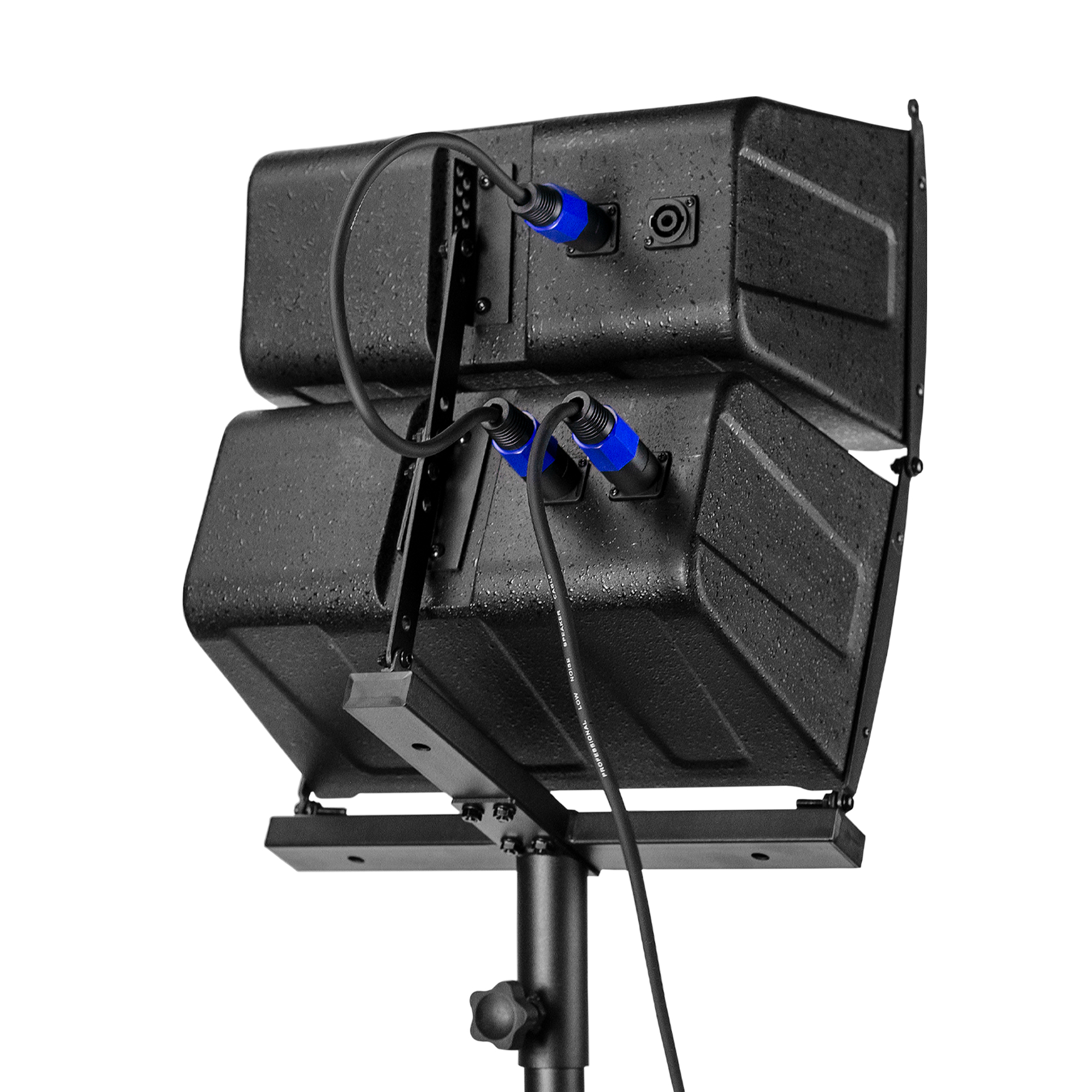 Sistema Profesional De Audio Lineal 1300w Saturno18 Steelpro Color Negro.