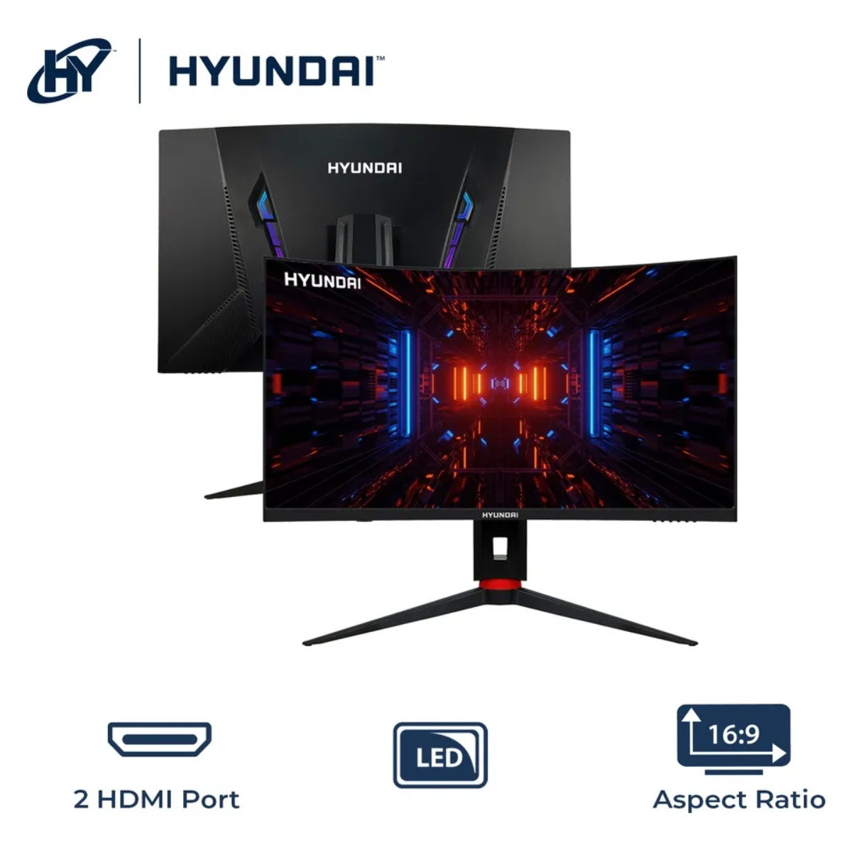 Monitor Gaming Curvo Hyundai R1000 32'' 2560x1440p, 180hz