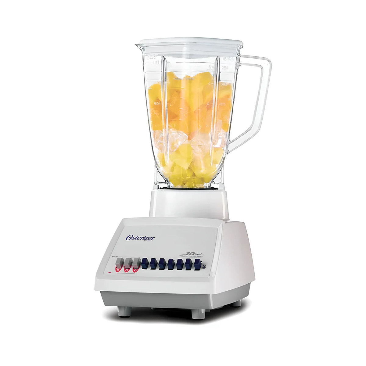 Licuadora Oster con Vaso de Plástico 10 Velocidades BLST4108-BLAN