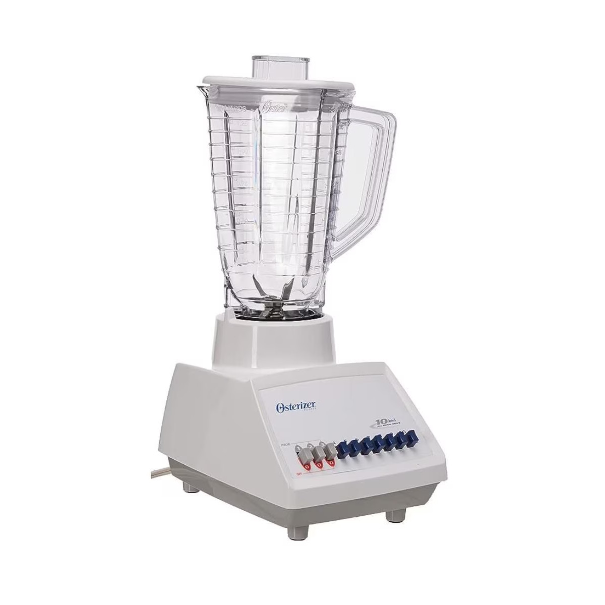 Licuadora Oster con Vaso de Plástico 10 Velocidades BLST4108-BLAN