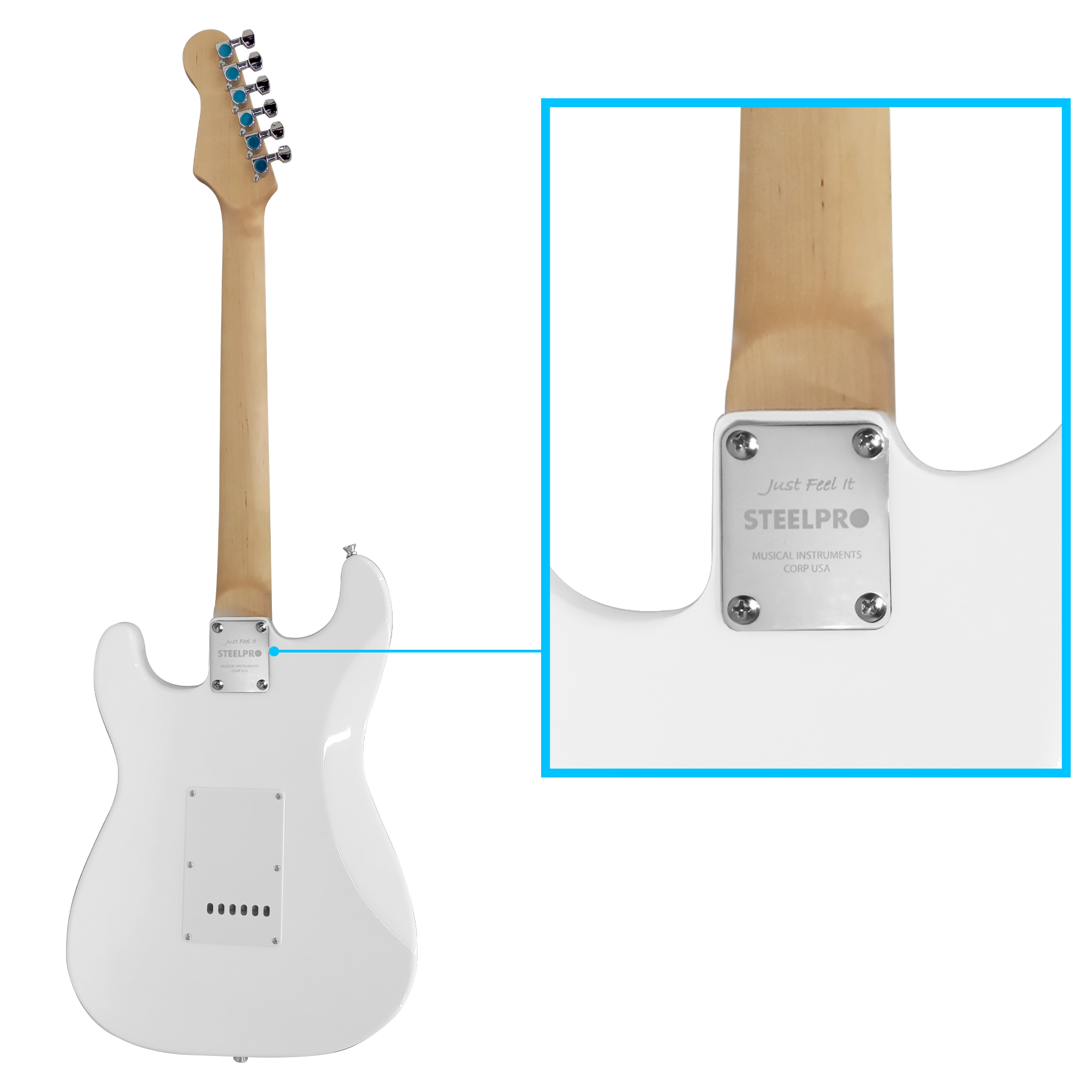Paquete Guitarra Electrica Jethro Series By Steelpro Tcr