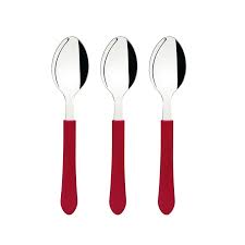 JUEGO DE CUBIERTOS TRAMONTINA LEME 25 PZAS ROJO