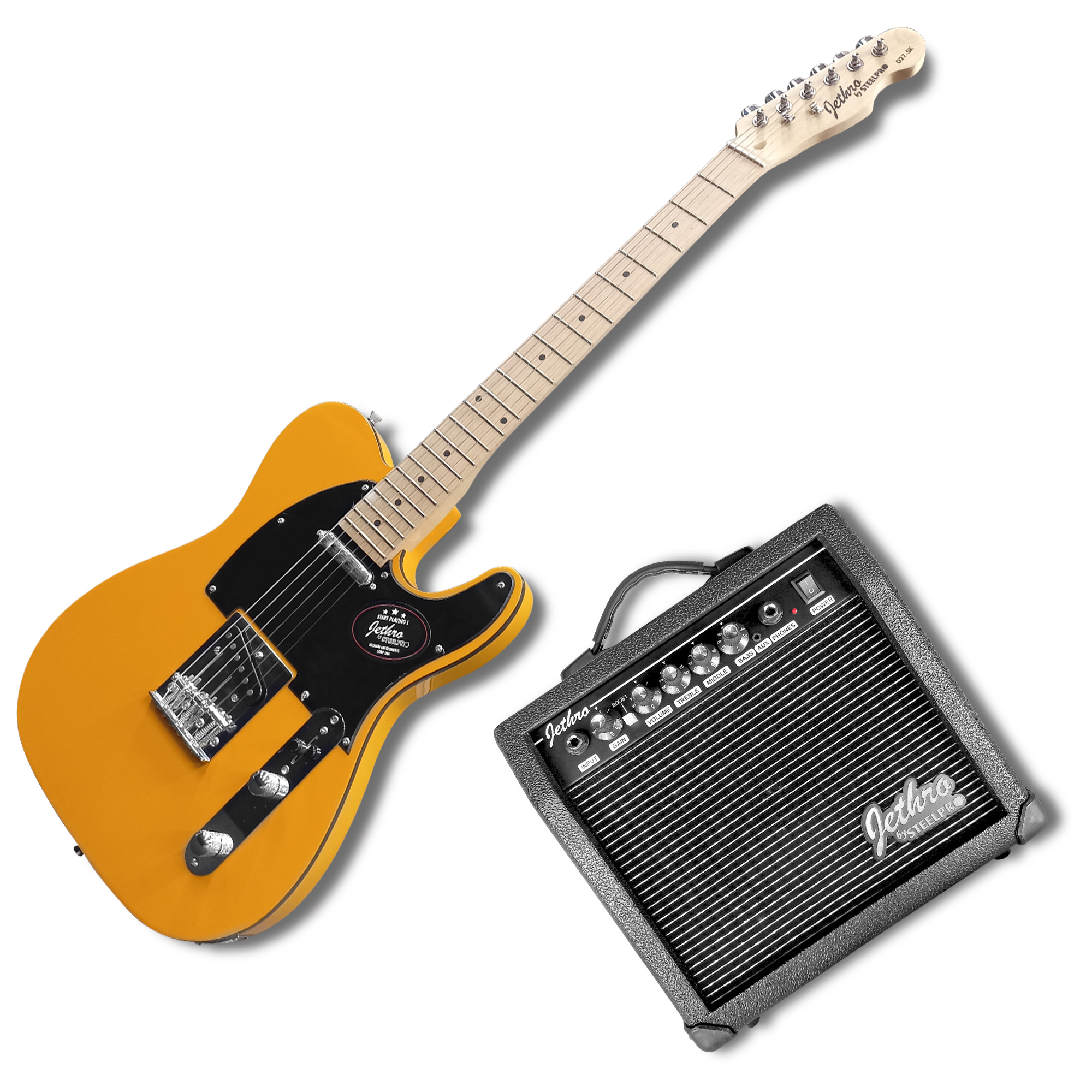 Paquete Guitarra Electrica Jethro Series By  steelpro 027