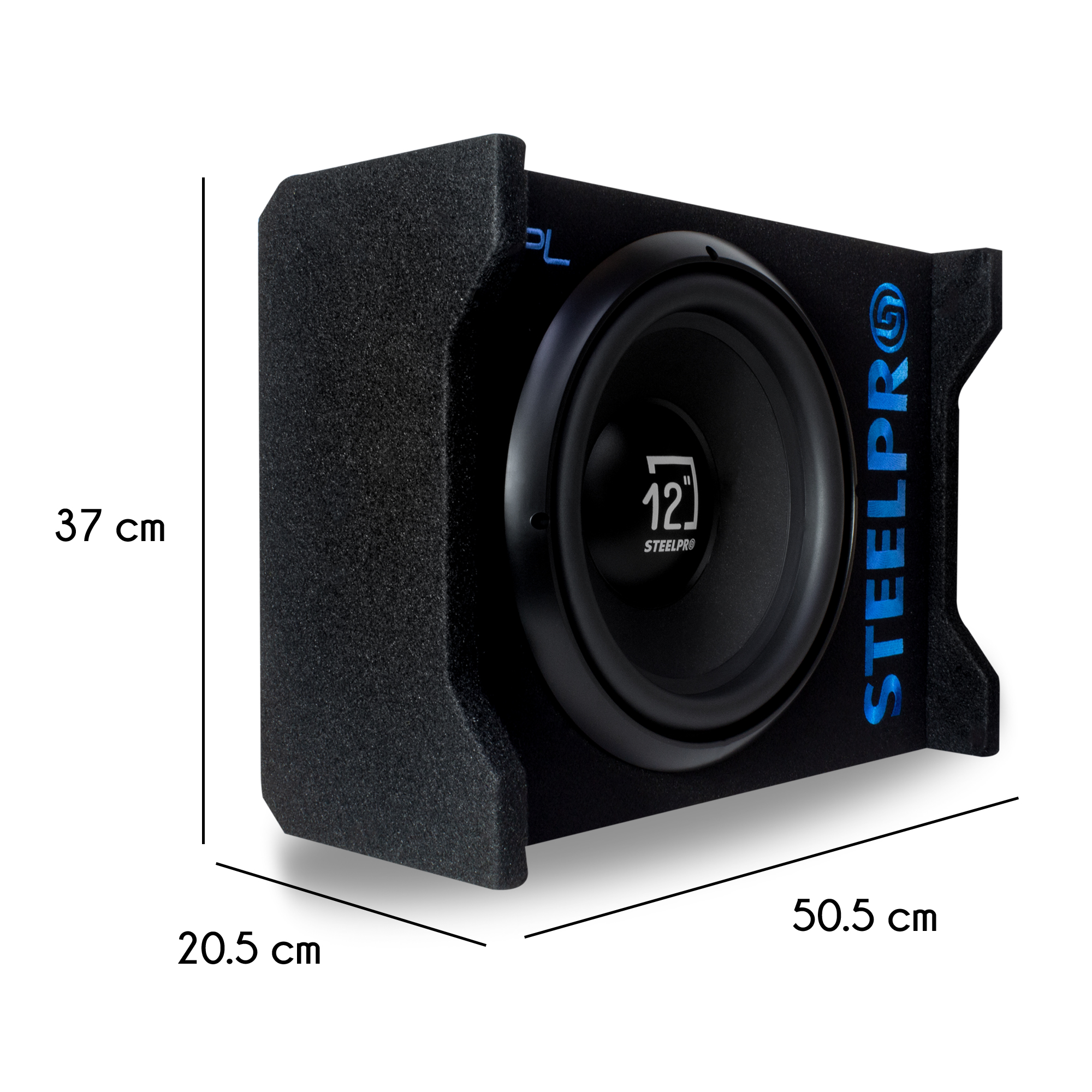 Subwoofer 12 Pulgadas Amplificado 1200w Spl Alta Presion - Steelpro.