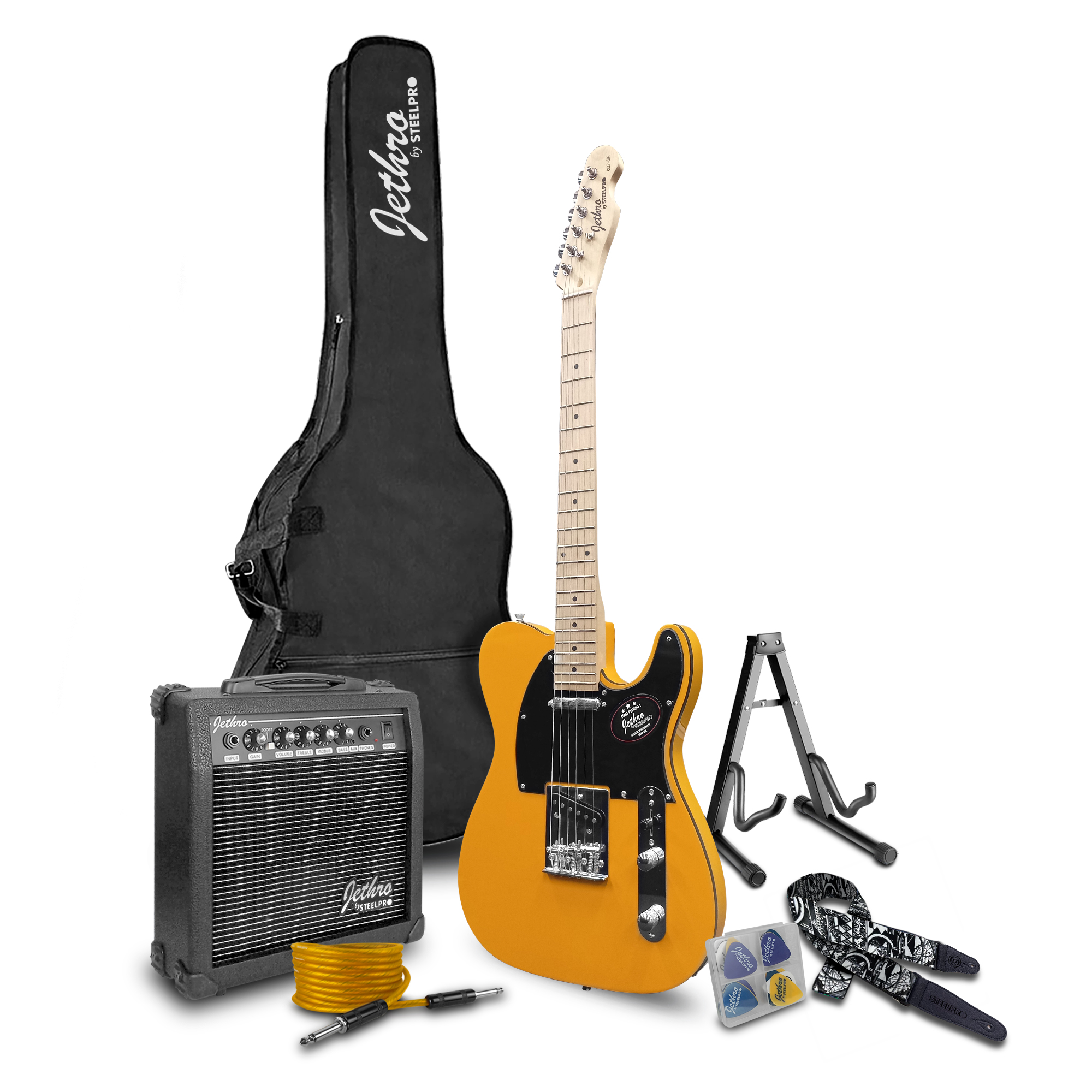Paquete Guitarra Electrica Jethro Series By  steelpro 027