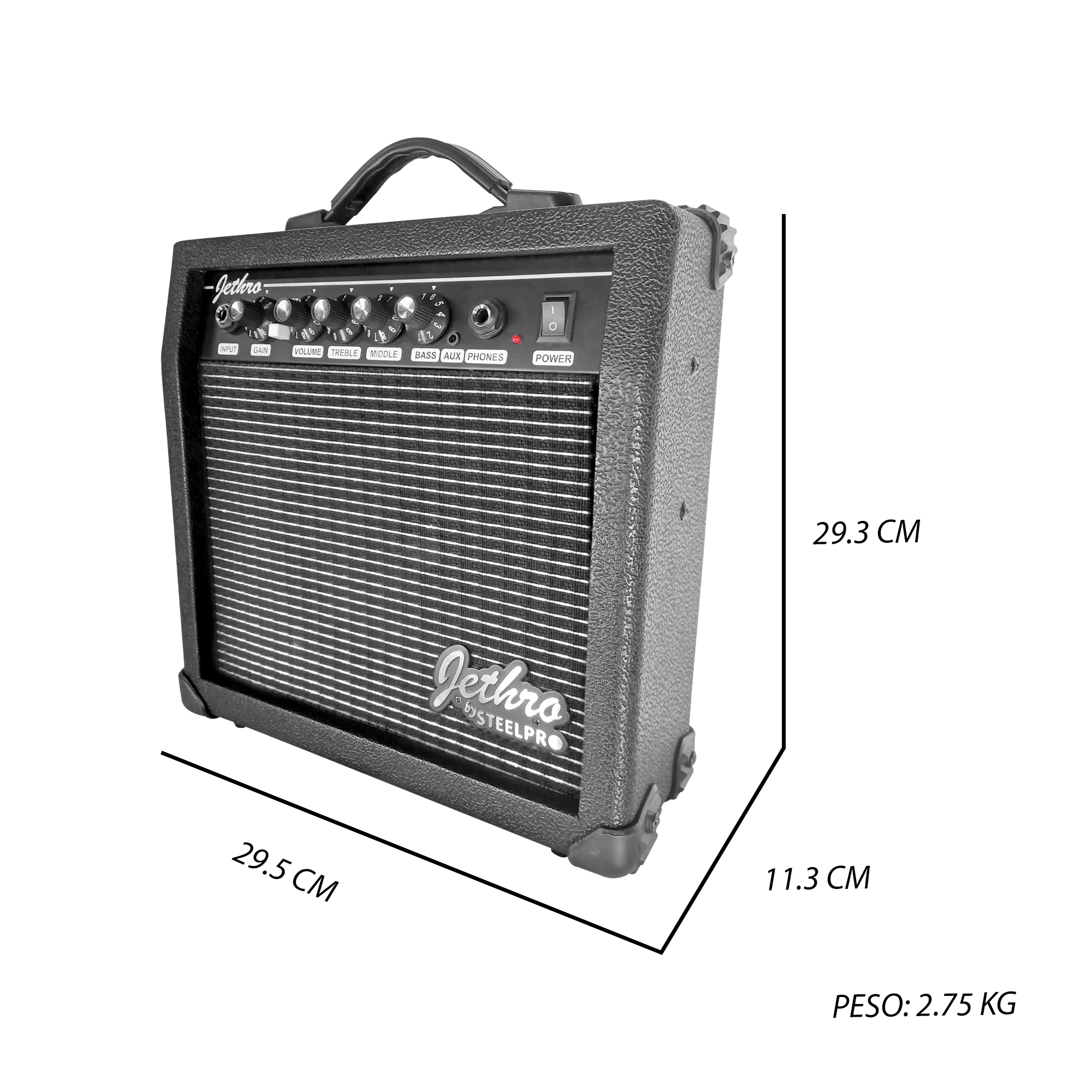 Paquete Guitarra Electrica Jethro Series By Steelpro Tcr