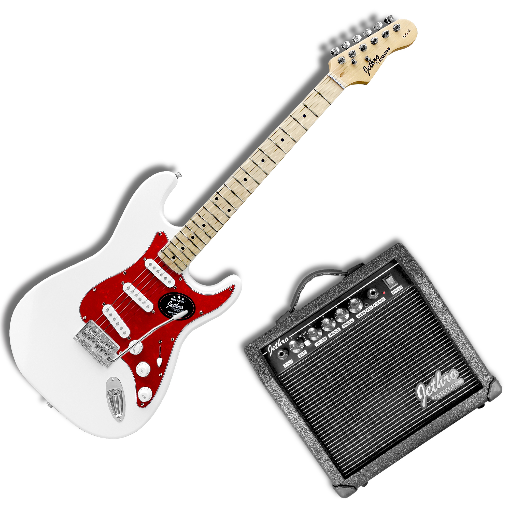 Paquete Guitarra Electrica Jethro Series By Steelpro Tcr