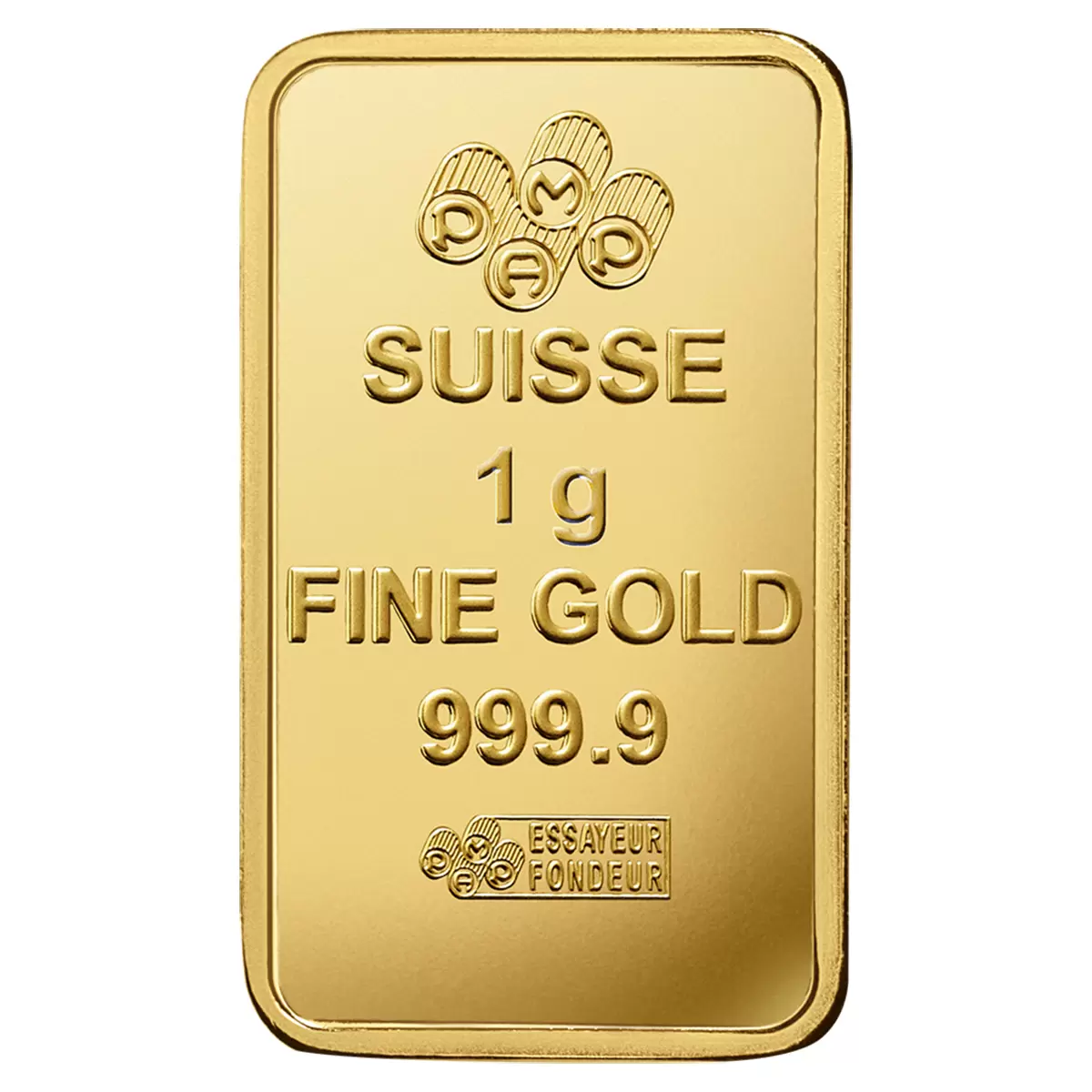 Lingote De Oro Puro Pamp De 1 Gramo Ley .999 Certificado 24k