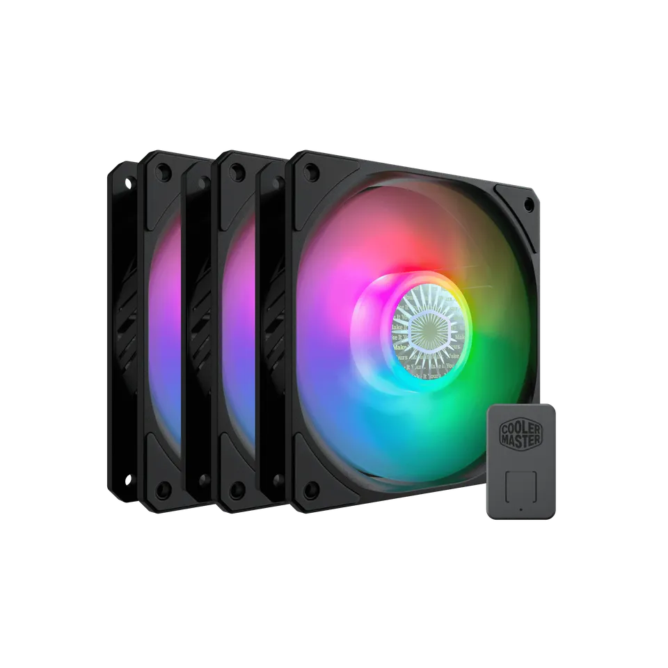 VENTILADOR COOLER MASTER SICKLEFLOW EDGE 120MM 3X120 ARGB NEGRO MFX-B2DN-253P2-R2