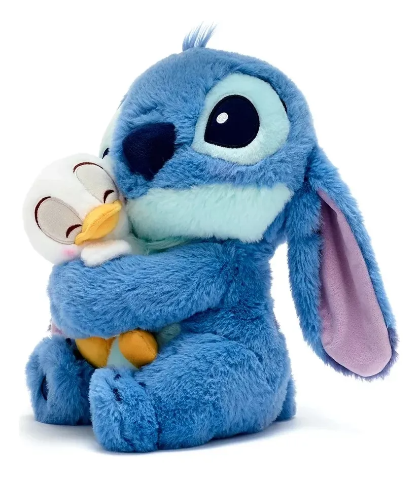 Peluche Stitch Guiño Abrazando A Un Patito De Lilo & Stitch