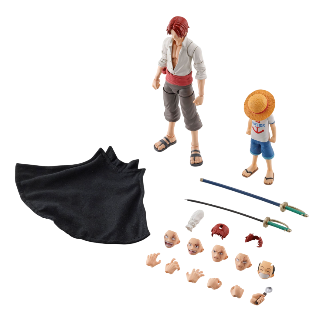 TAMASHII NATIONS S.H.FIGUARTS - SHANKS & MONKEY D LUFFY -KID ERA- ONE PIECE