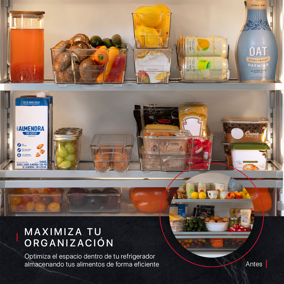 Contenedores Organizadores Para Refrigerador De 7 Pz COOKIFY.